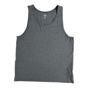 Athletic Works Gray Heather Scoop Neck Tank Top